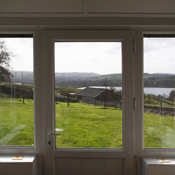 Countryside views from the holiday cottage