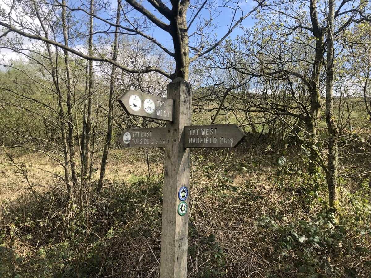 Signpost for short walk option