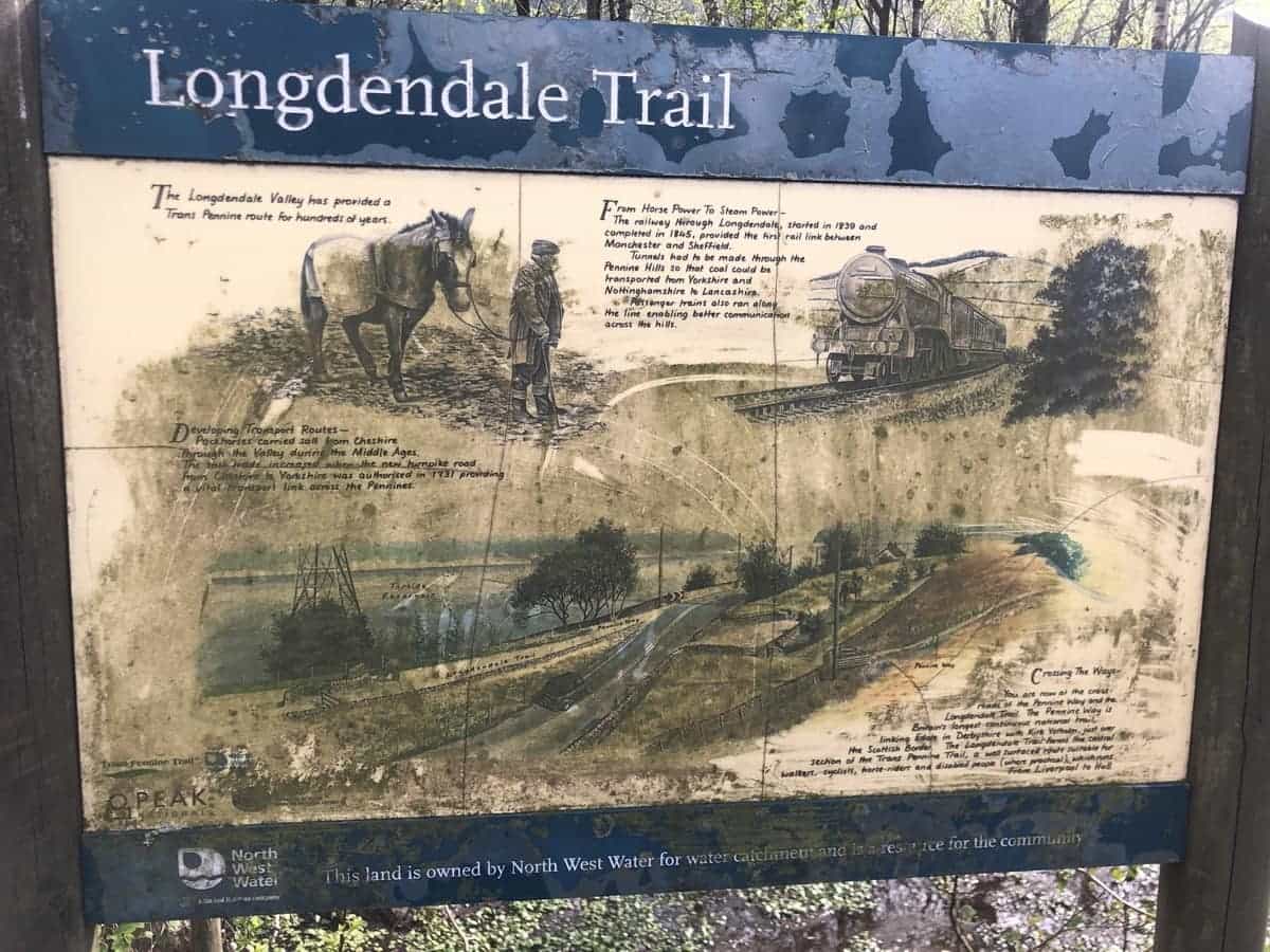 Longdendale Trail sign