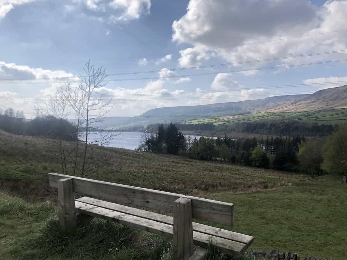 Viewing point over the Torside Reservoir